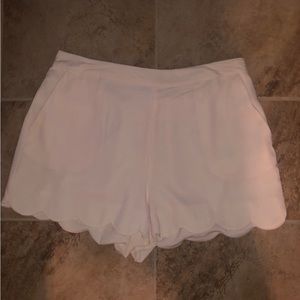 Naked zebra ivory shorts